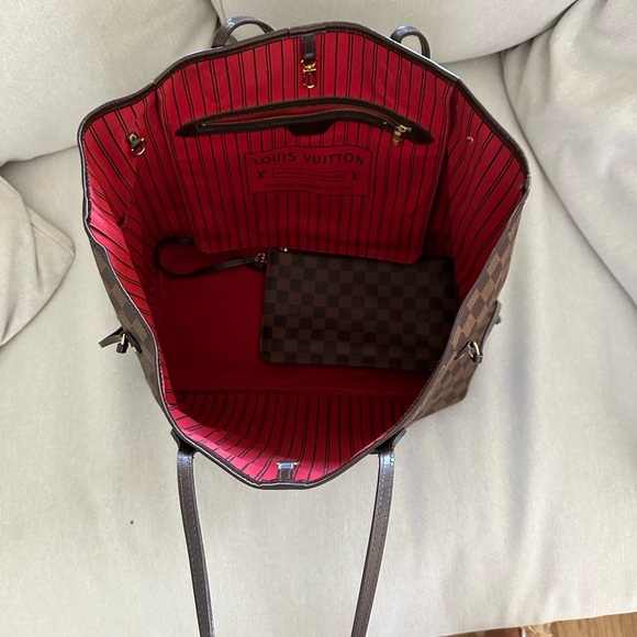 LOUIS VUITTON Neverfull GM Damier Ebene N51106 Genuine Tote Shoulder  bag - Picture 2 of 12